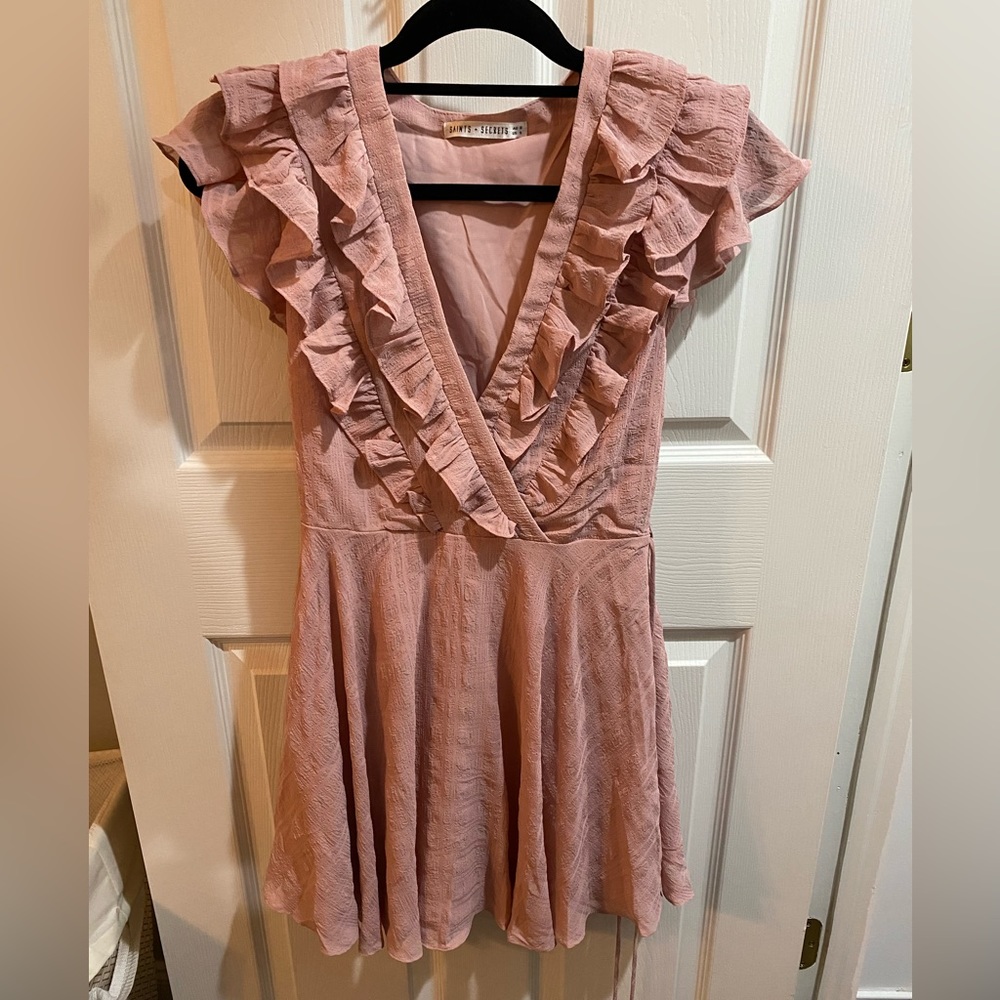 Saints + Secrets Blush Mini Dress